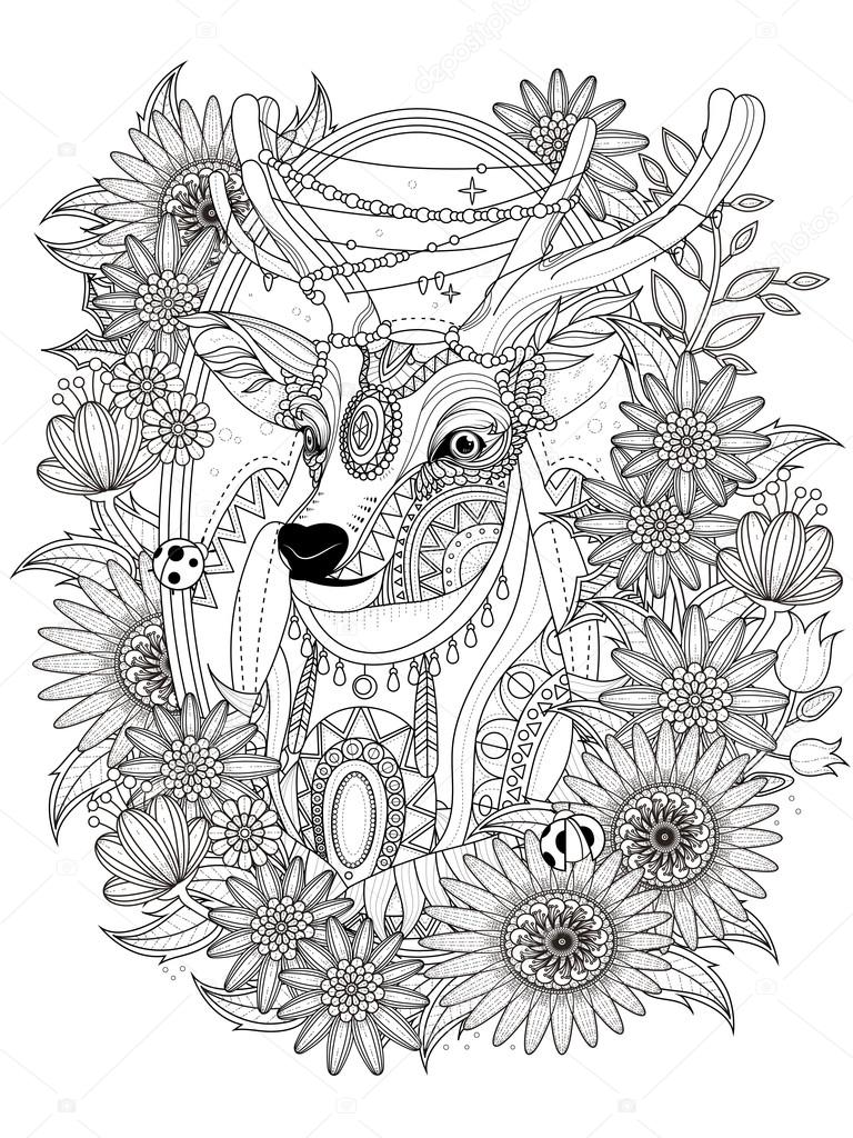 200+ Deer Coloring Pages for Adults: Explore Your Creativity 194