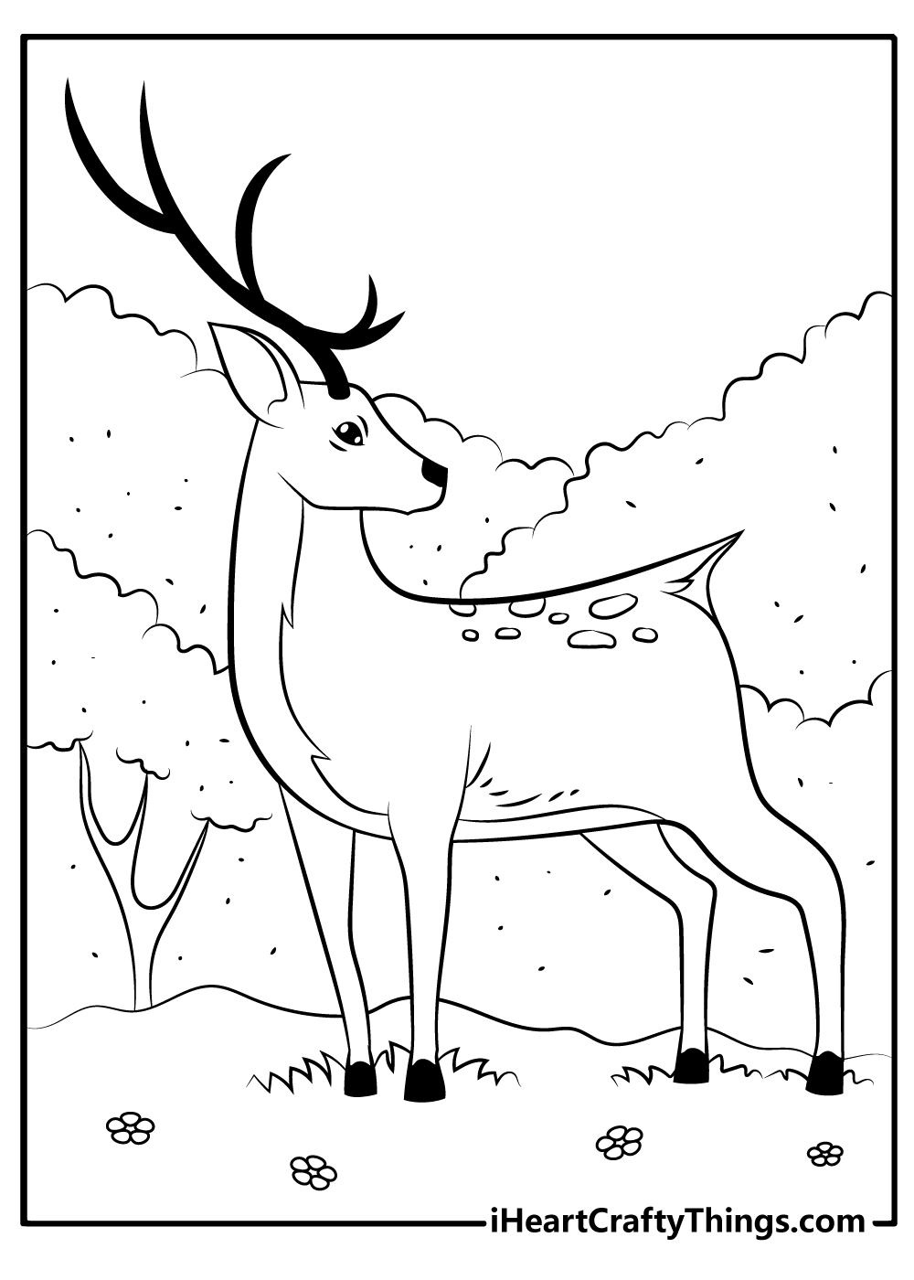 200+ Deer Coloring Pages for Adults: Explore Your Creativity 197