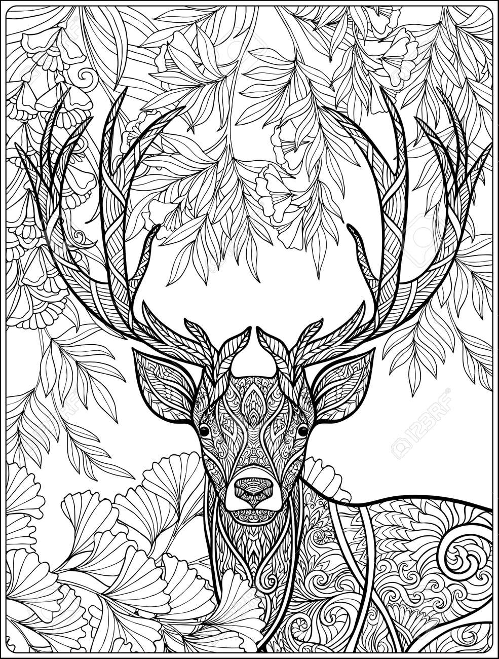 200+ Deer Coloring Pages for Adults: Explore Your Creativity 199