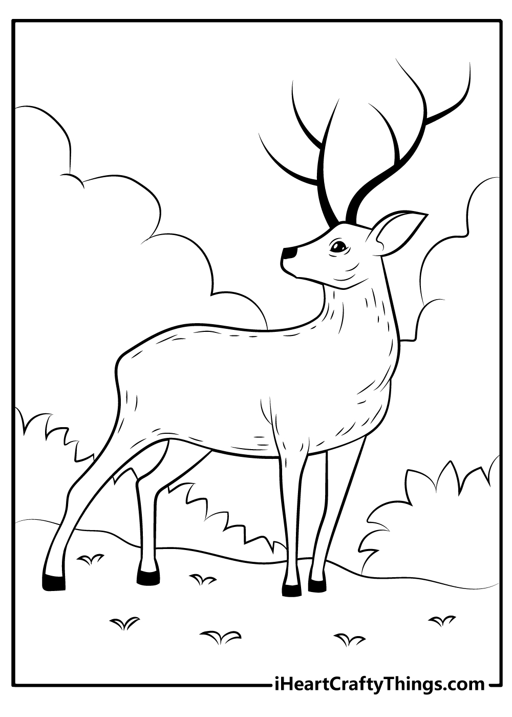 200+ Deer Coloring Pages for Adults: Explore Your Creativity 20