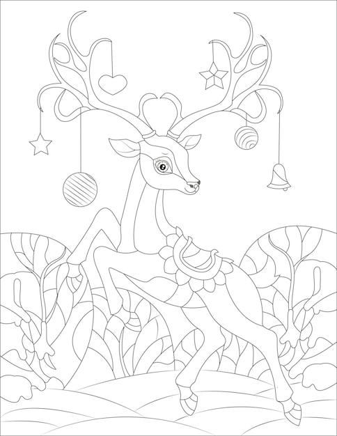 200+ Deer Coloring Pages for Adults: Explore Your Creativity 23