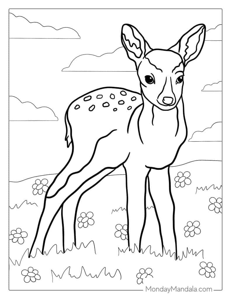 200+ Deer Coloring Pages for Adults: Explore Your Creativity 28