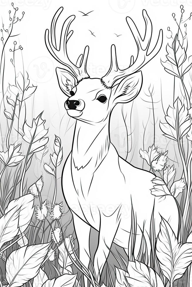 200+ Deer Coloring Pages for Adults: Explore Your Creativity 38