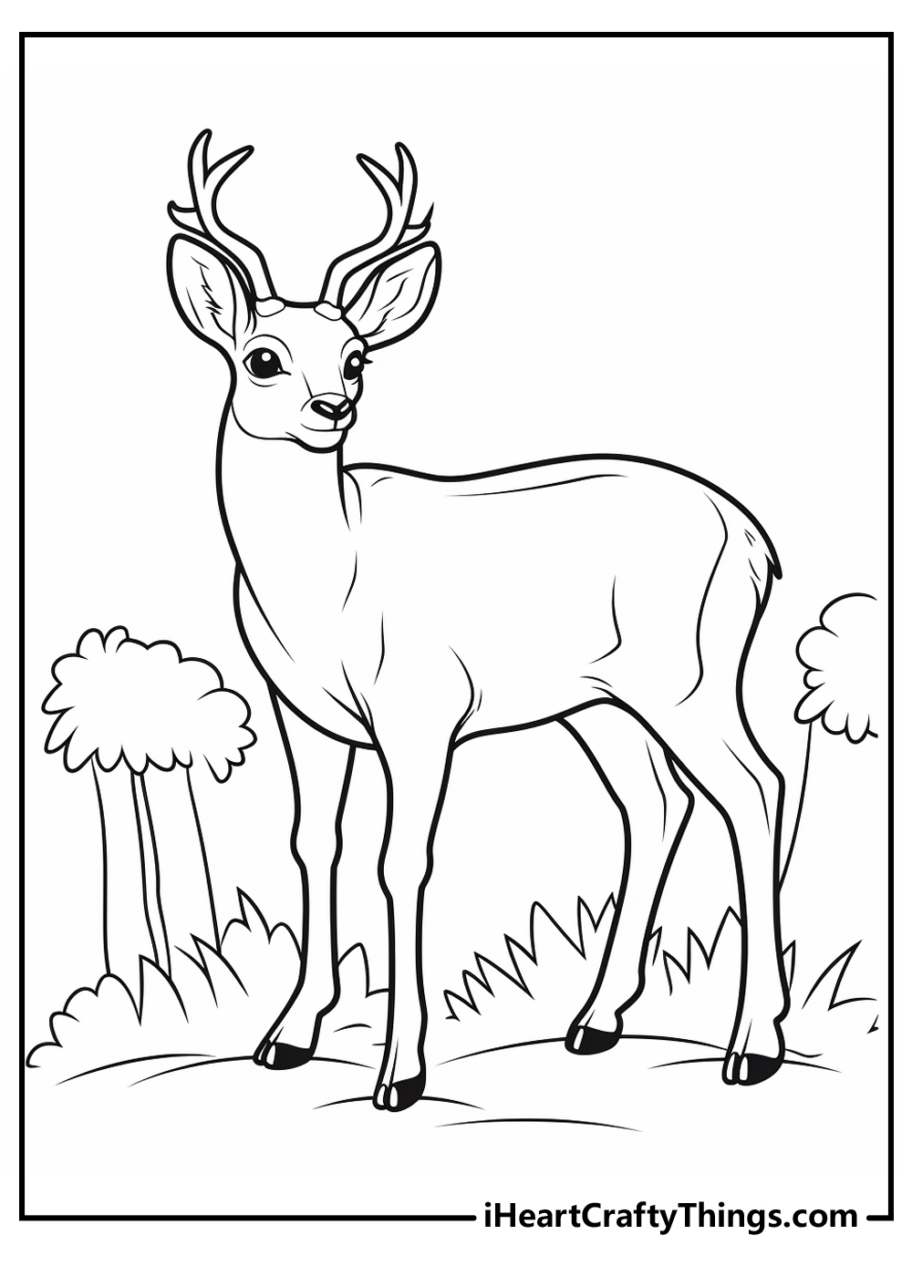 200+ Deer Coloring Pages for Adults: Explore Your Creativity 40