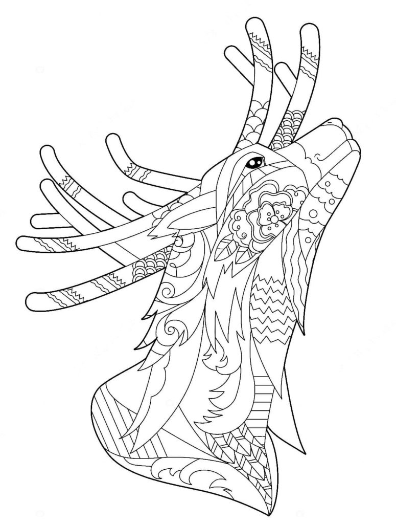 200+ Deer Coloring Pages for Adults: Explore Your Creativity 41