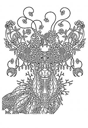 200+ Deer Coloring Pages for Adults: Explore Your Creativity 42