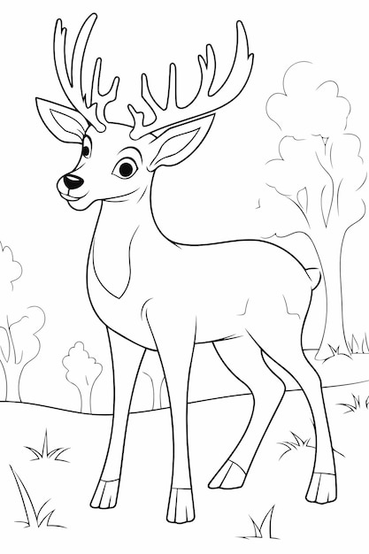 200+ Deer Coloring Pages for Adults: Explore Your Creativity 44