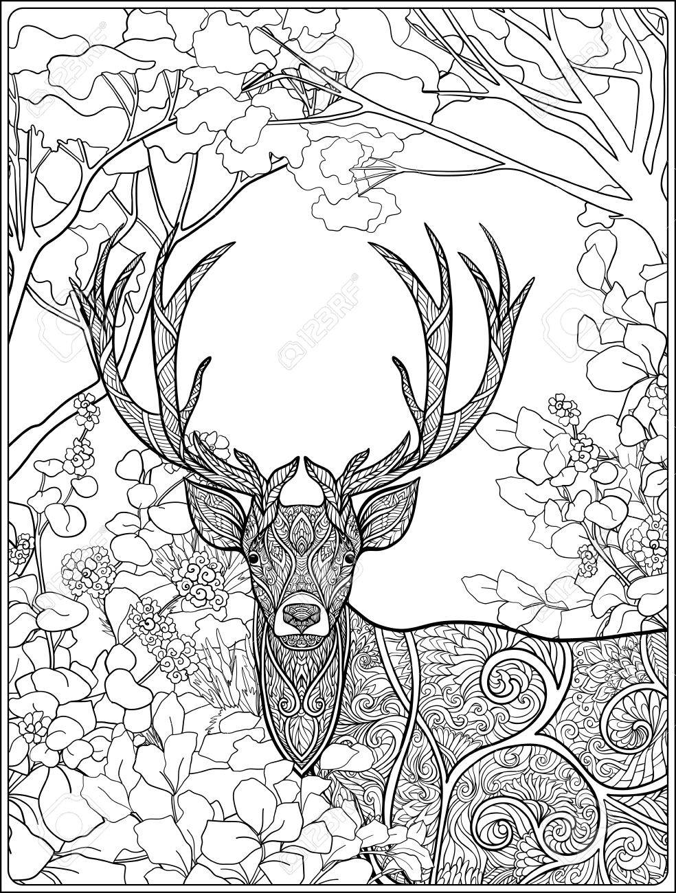 200+ Deer Coloring Pages for Adults: Explore Your Creativity 5