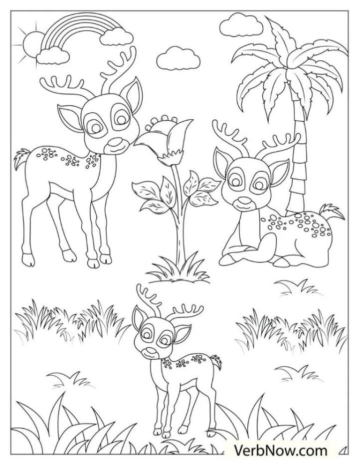 200+ Deer Coloring Pages for Adults: Explore Your Creativity 57