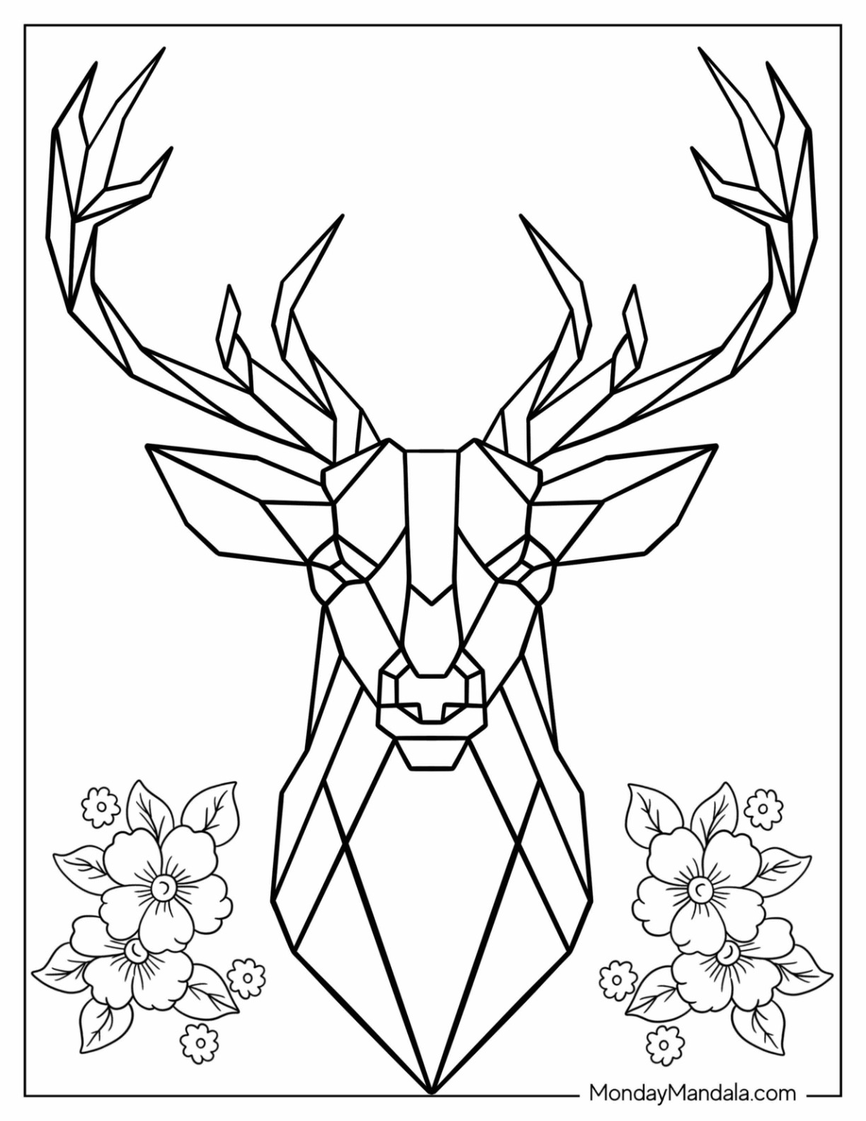 200+ Deer Coloring Pages for Adults: Explore Your Creativity 66