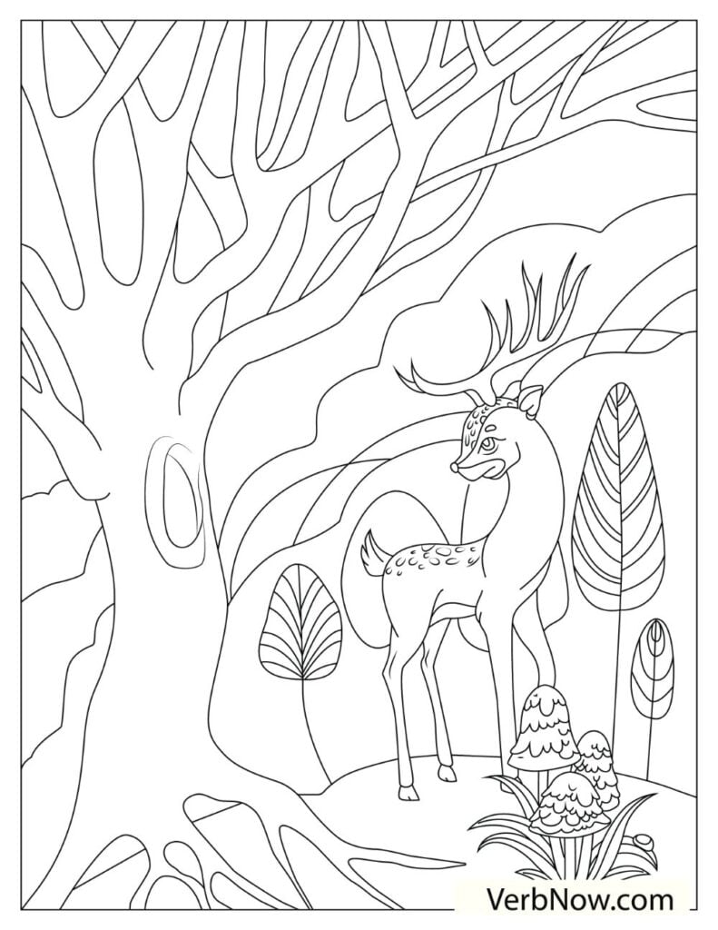 200+ Deer Coloring Pages for Adults: Explore Your Creativity 68