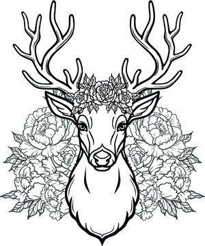 200+ Deer Coloring Pages for Adults: Explore Your Creativity 83