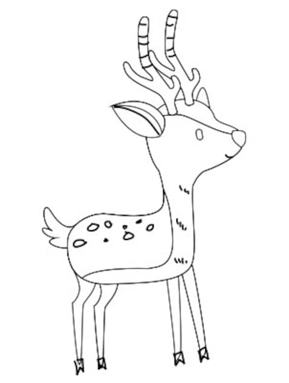 200+ Deer Coloring Pages for Adults: Explore Your Creativity 89