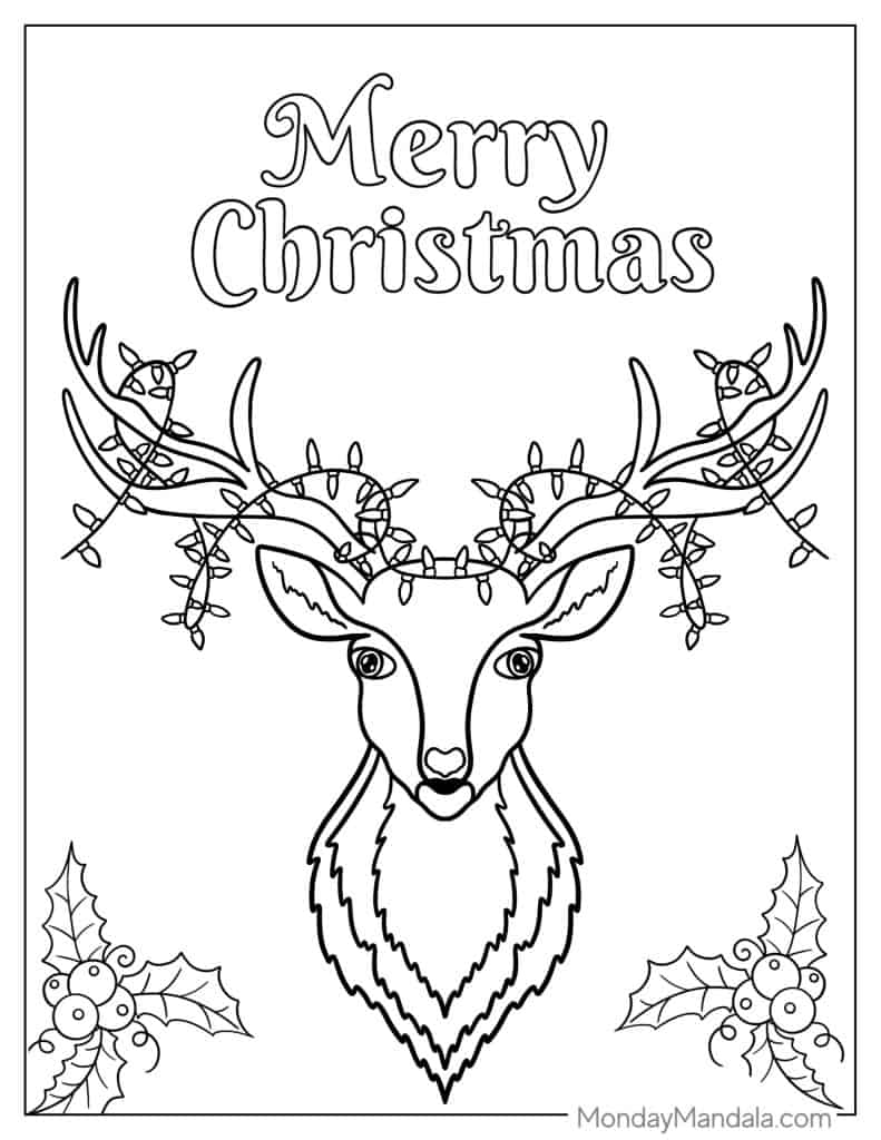 200+ Deer Coloring Pages for Adults: Explore Your Creativity 91