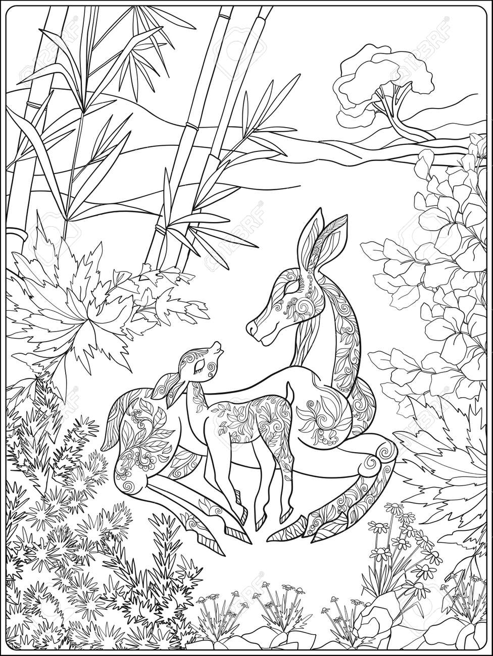 200+ Deer Coloring Pages for Adults: Explore Your Creativity 96