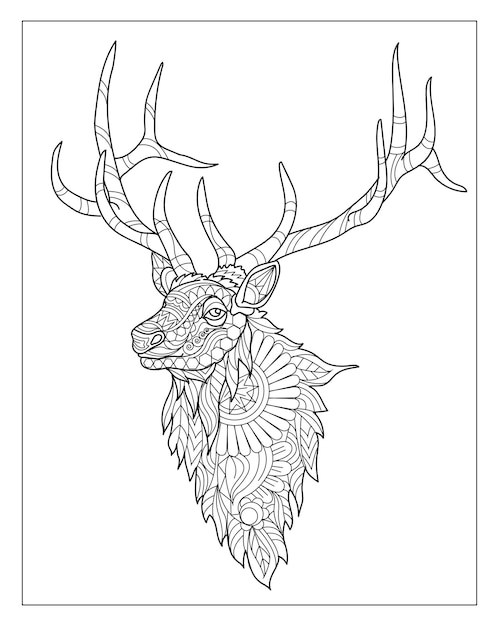 200+ Deer Coloring Pages for Adults: Explore Your Creativity 99