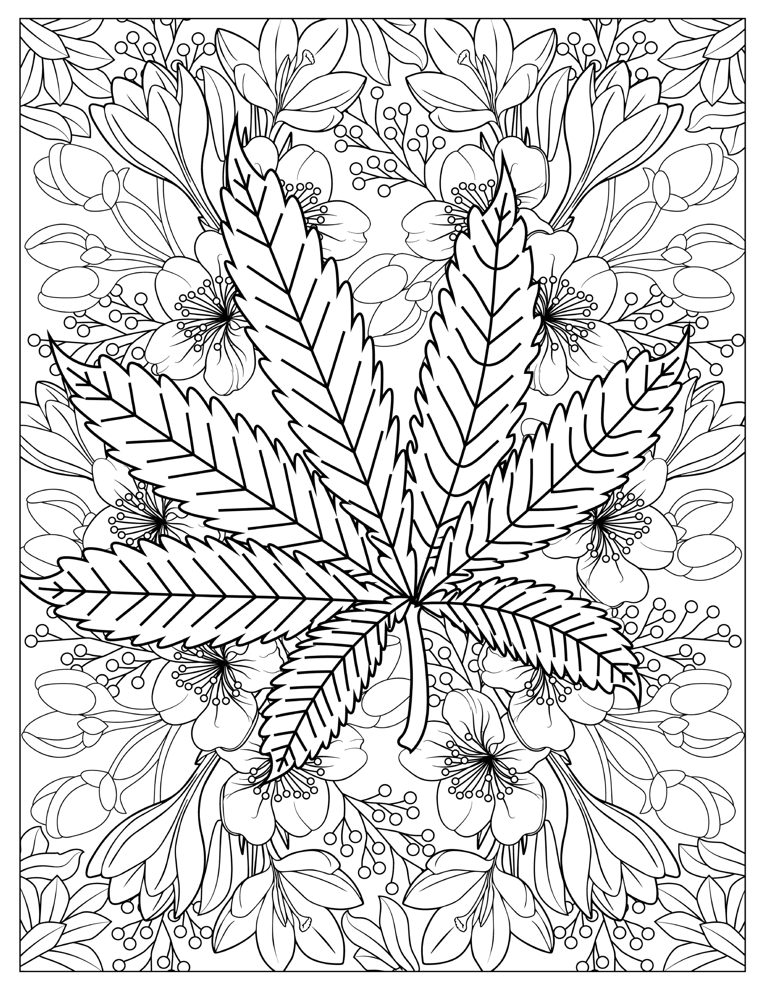 45 Roses Coloring Pages for Adult Free Printable 112