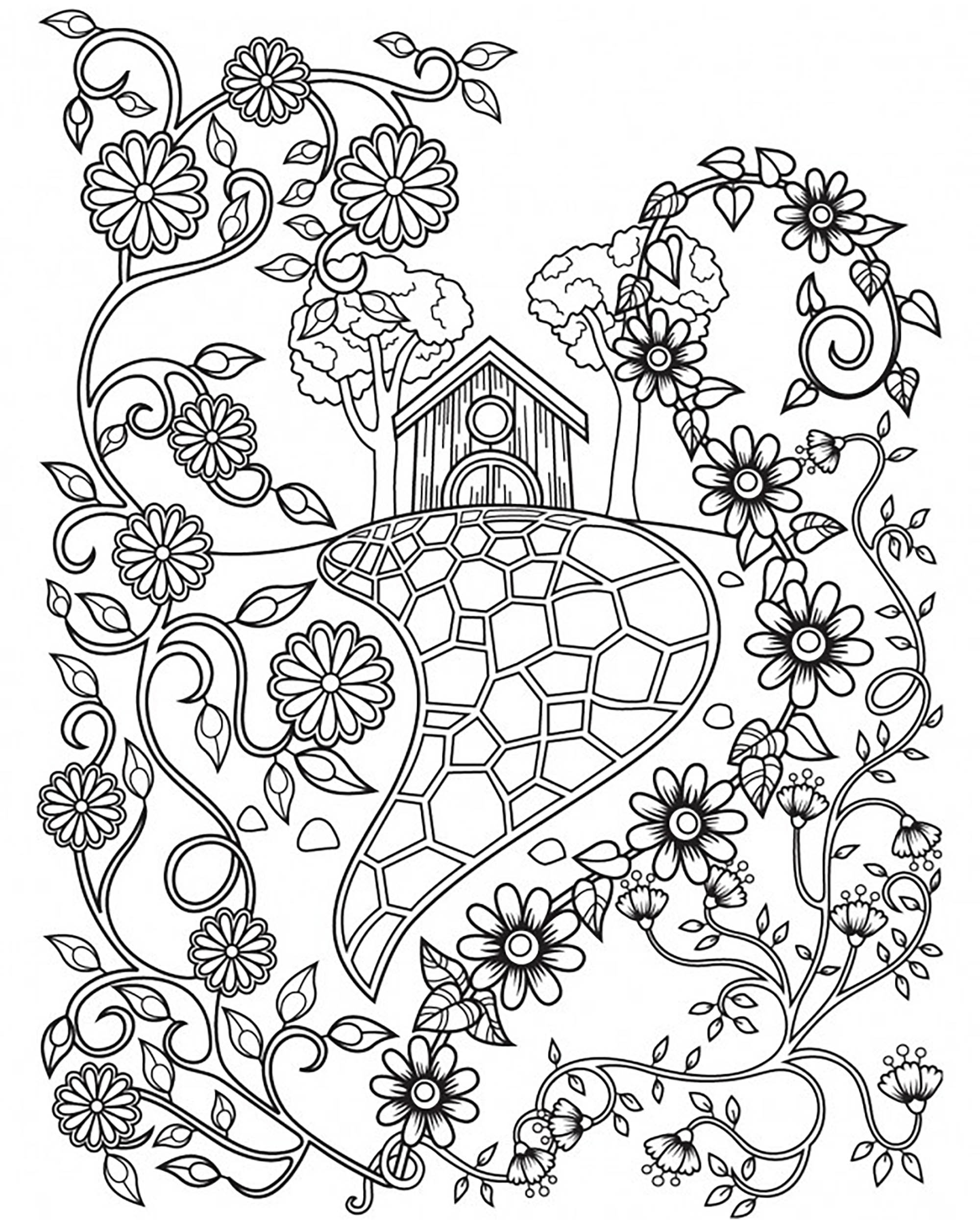 45 Roses Coloring Pages for Adult Free Printable 120