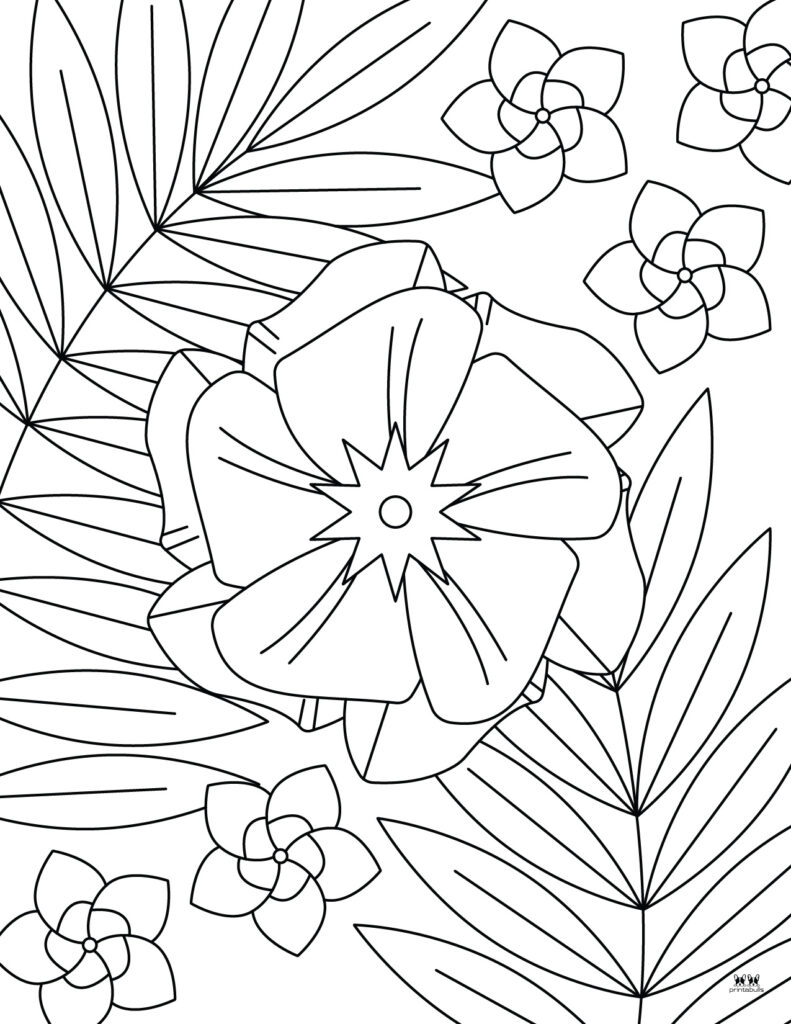 45 Roses Coloring Pages for Adult Free Printable 13