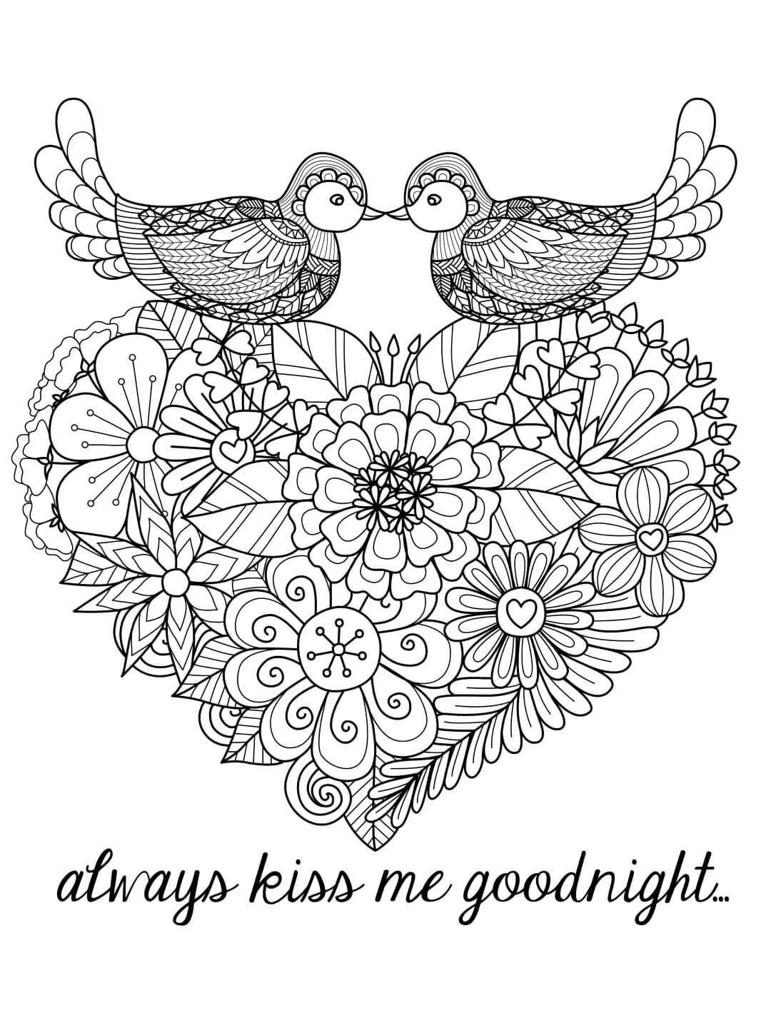 45 Roses Coloring Pages for Adult Free Printable 148