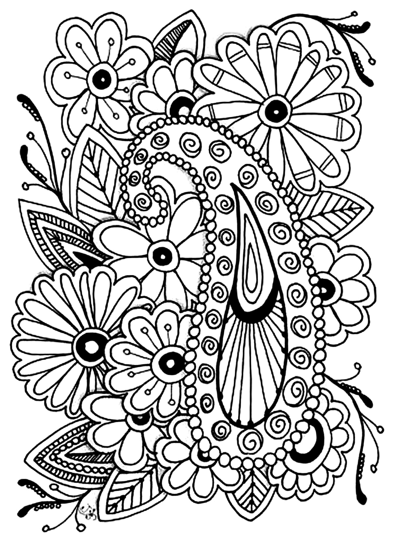 45 Roses Coloring Pages for Adult Free Printable 15