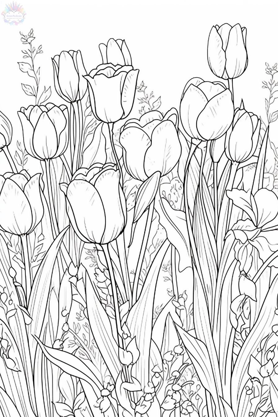 45 Roses Coloring Pages for Adult Free Printable 154