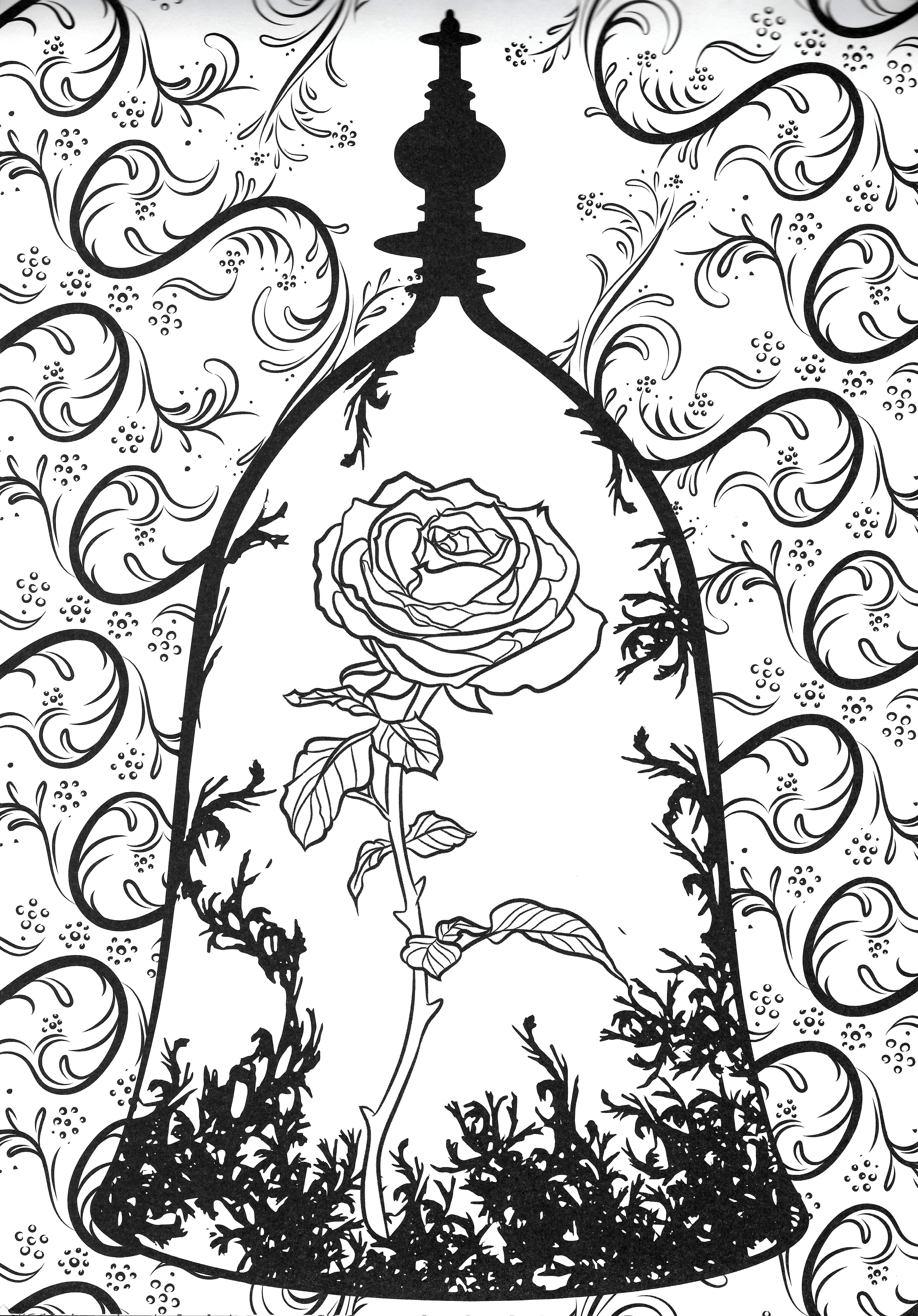 45 Roses Coloring Pages for Adult Free Printable 16