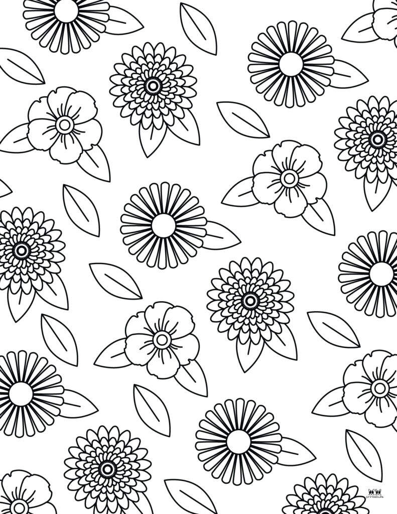 45 Roses Coloring Pages for Adult Free Printable 162