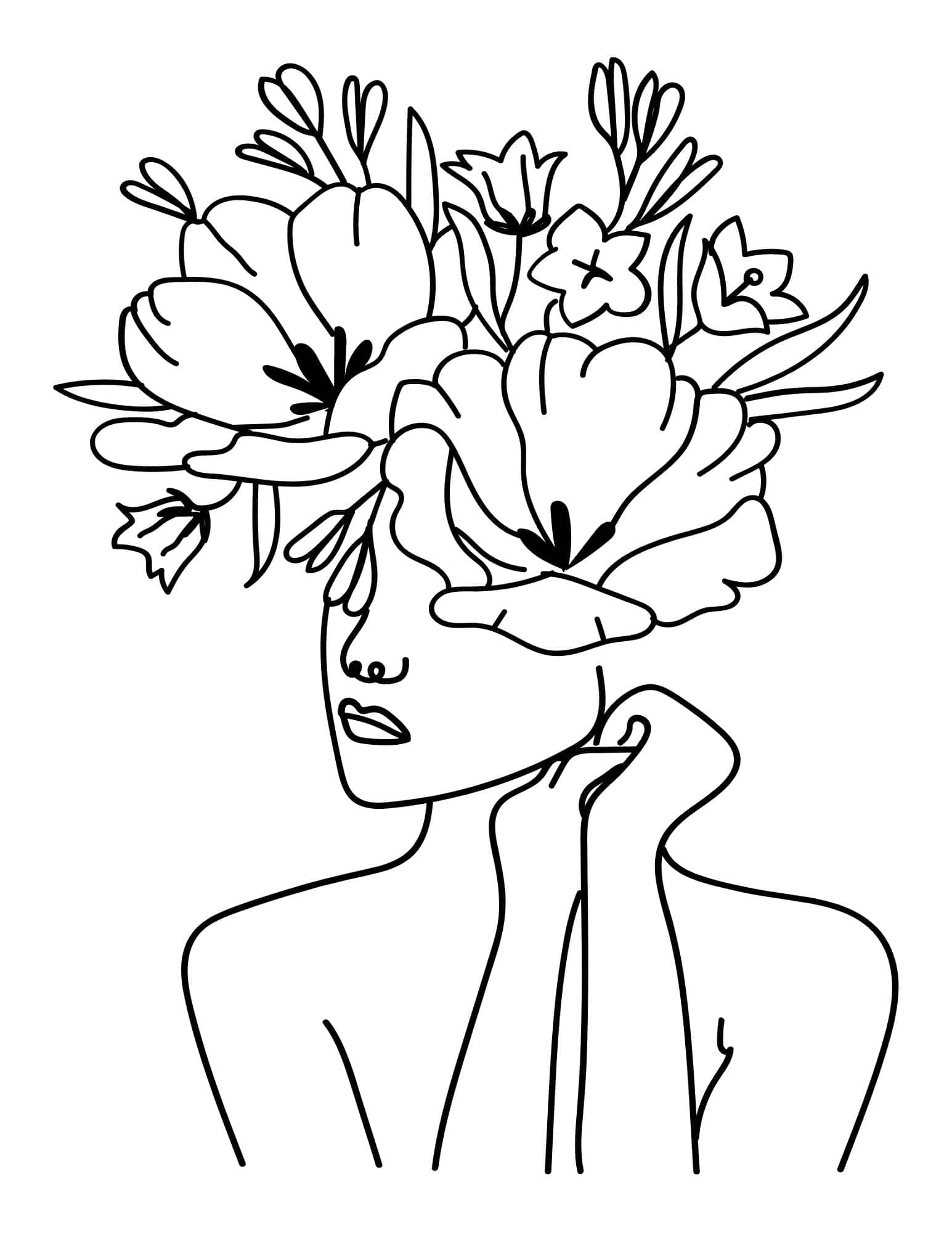 45 Roses Coloring Pages for Adult Free Printable 18