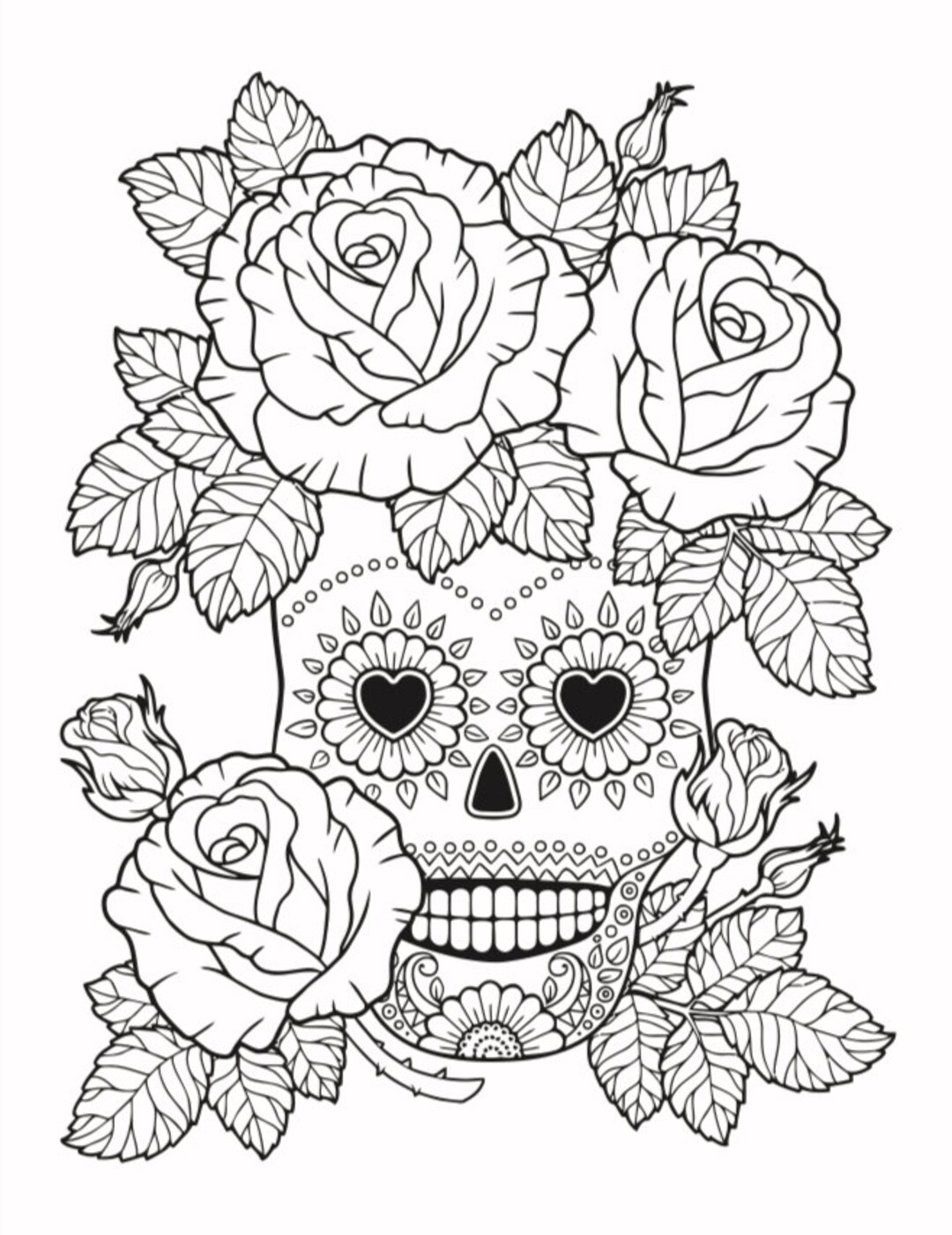 45 Roses Coloring Pages for Adult Free Printable 19