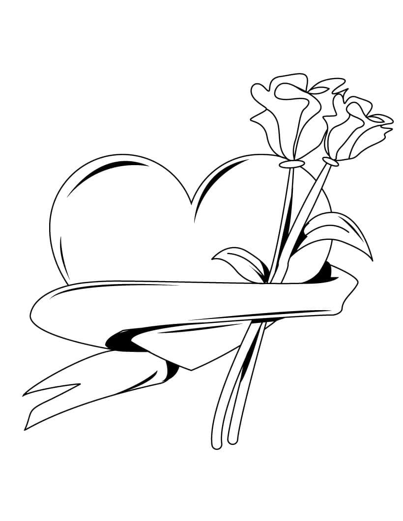 45 Roses Coloring Pages for Adult Free Printable 193