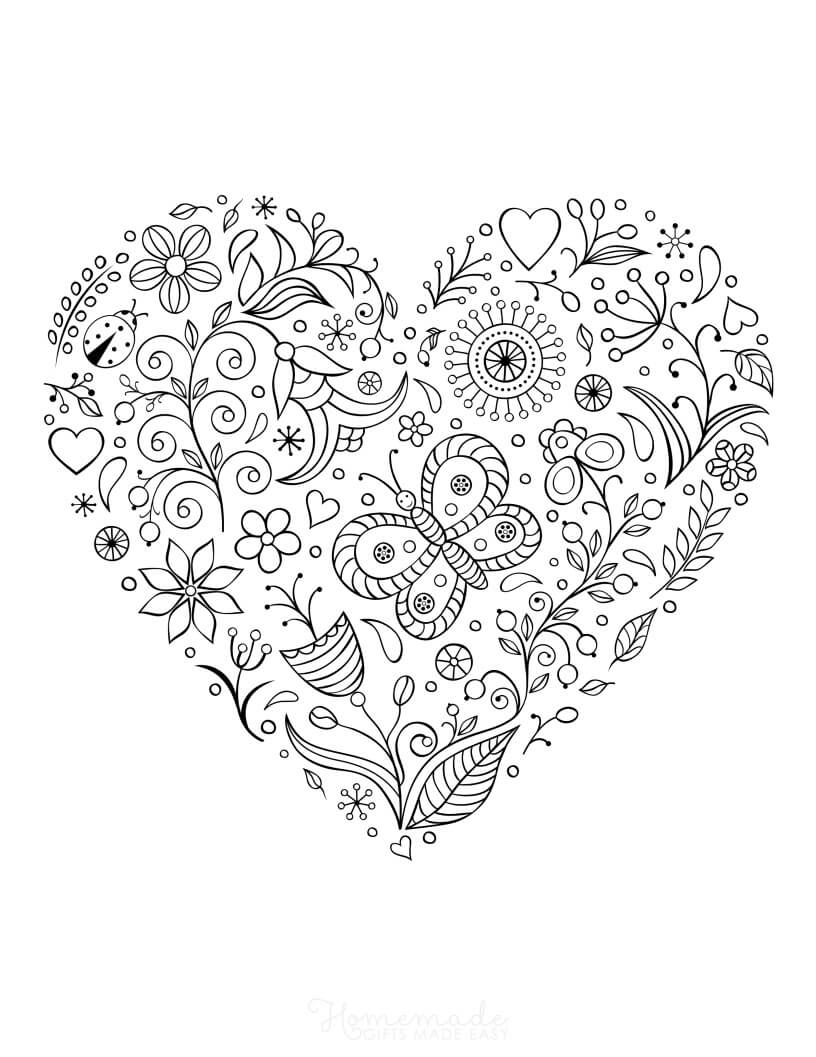 45 Roses Coloring Pages for Adult Free Printable 31