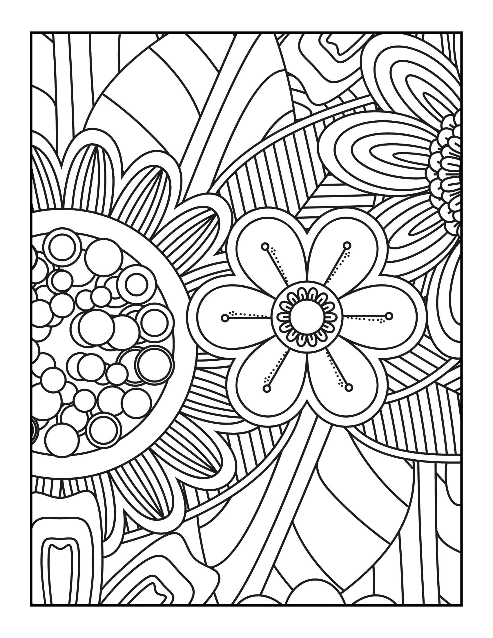 45 Roses Coloring Pages for Adult Free Printable 32