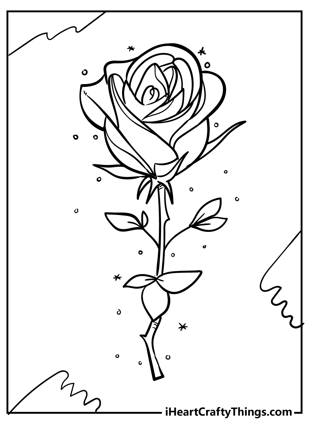 45 Roses Coloring Pages for Adult Free Printable 53