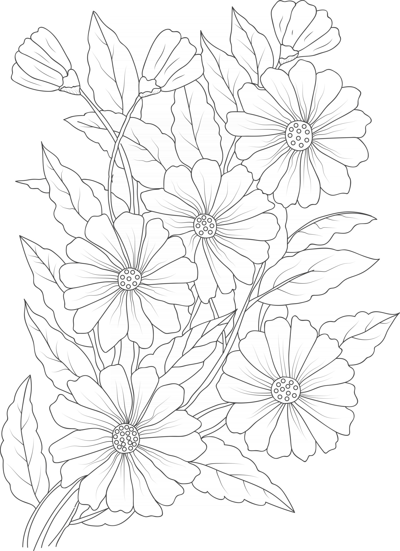 45 Roses Coloring Pages for Adult Free Printable 58