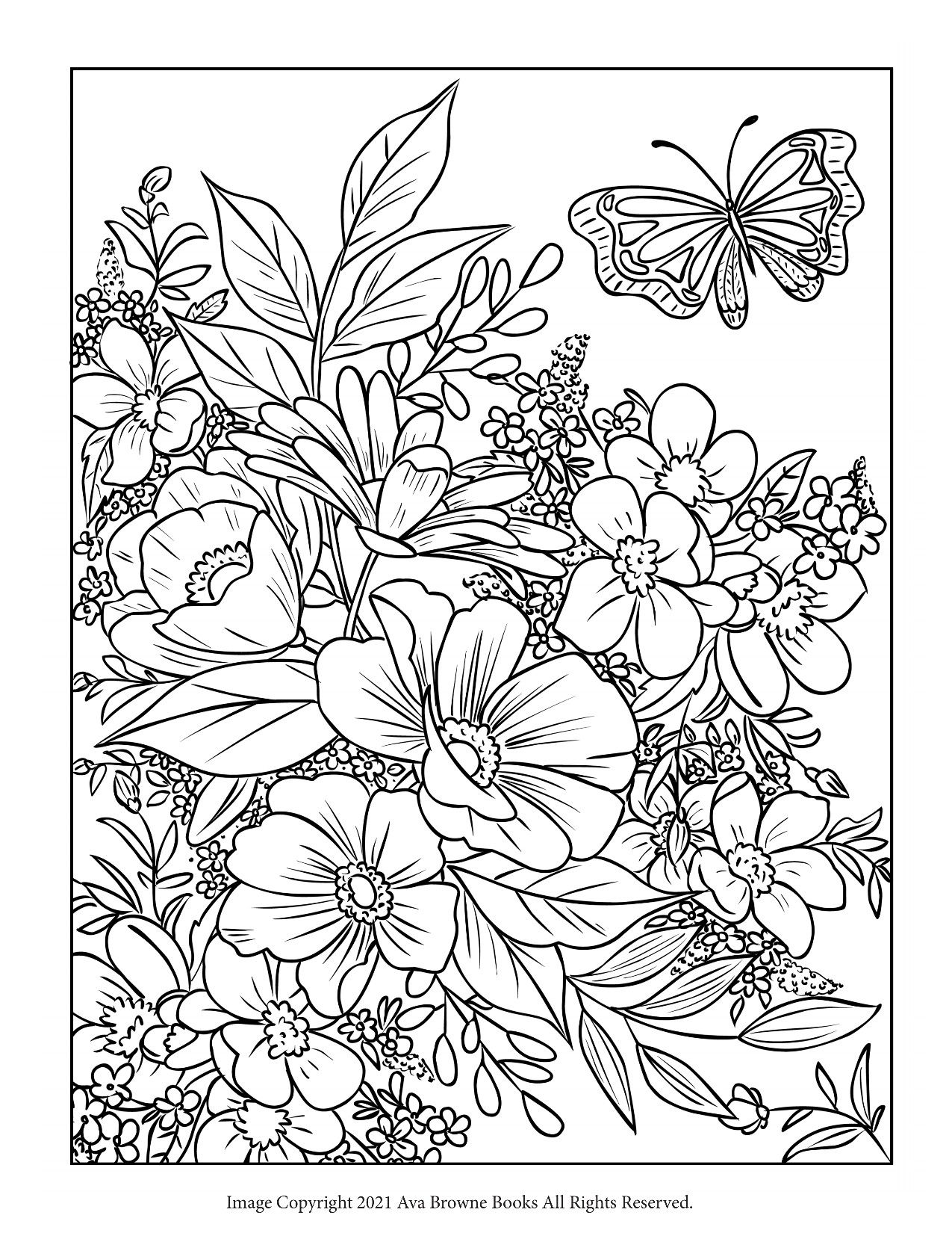 45 Roses Coloring Pages for Adult Free Printable 61