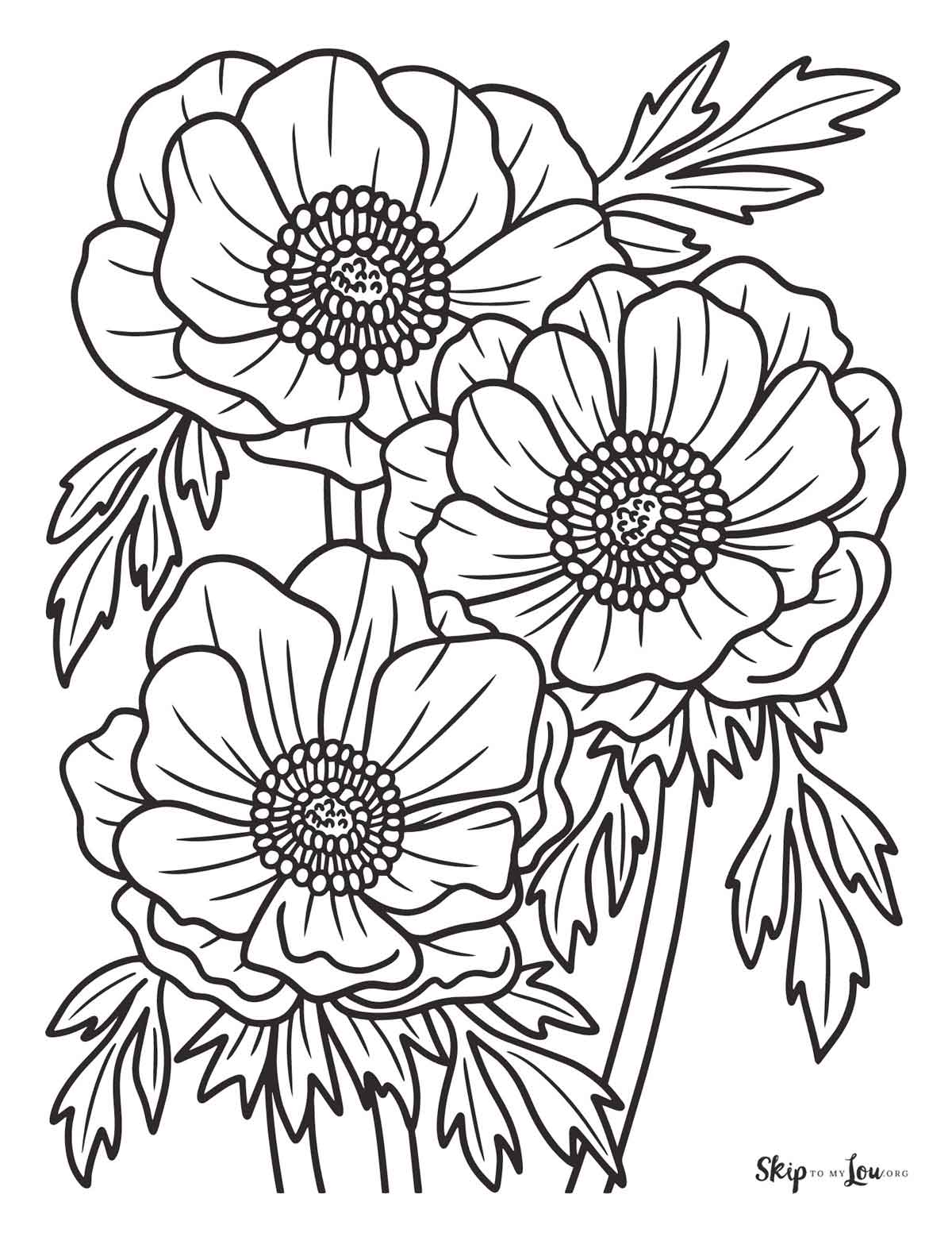 45 Roses Coloring Pages for Adult Free Printable 66