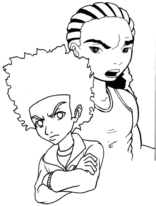 65+ Boondocks Color Pages 35