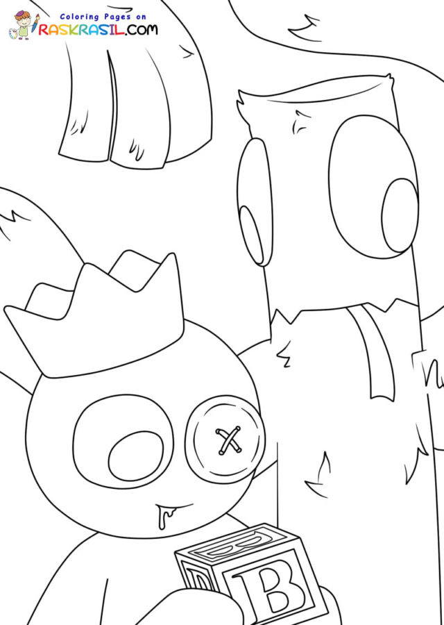 75 Roblox Rainbow Friends Coloring Pages Free Printable 45