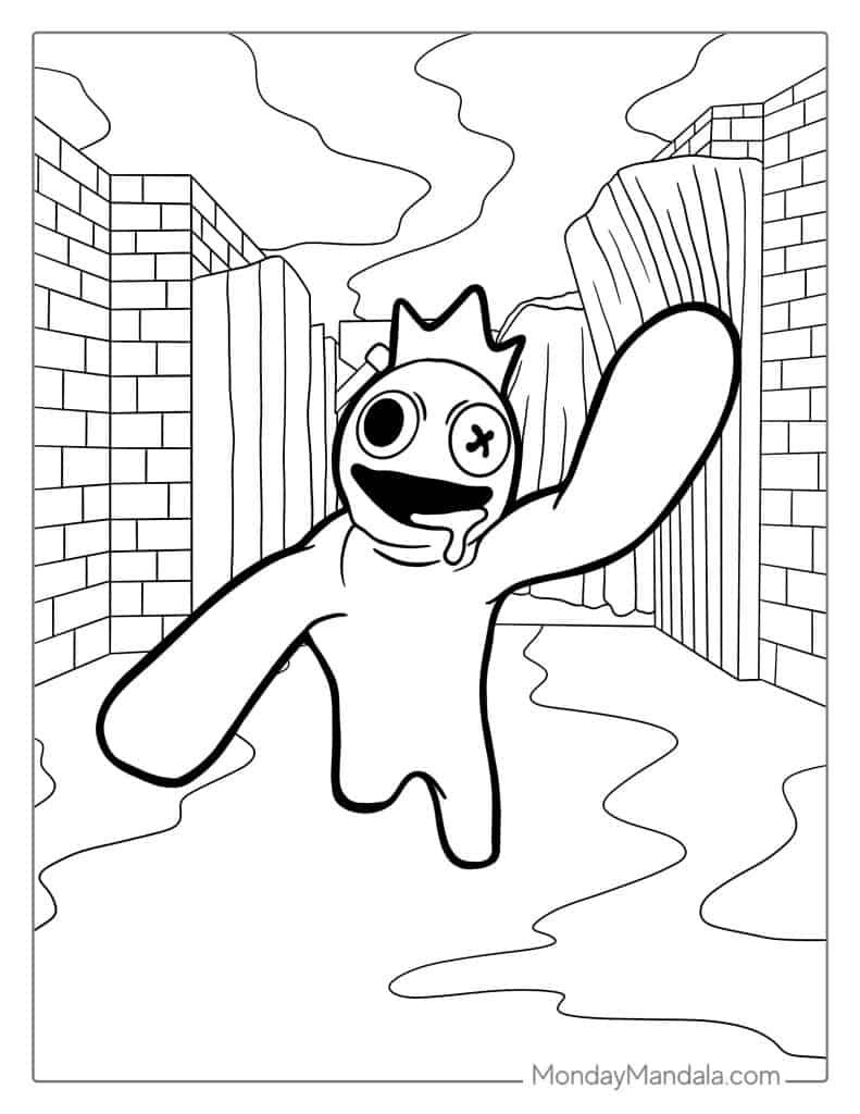 75 Roblox Rainbow Friends Coloring Pages Free Printable 55