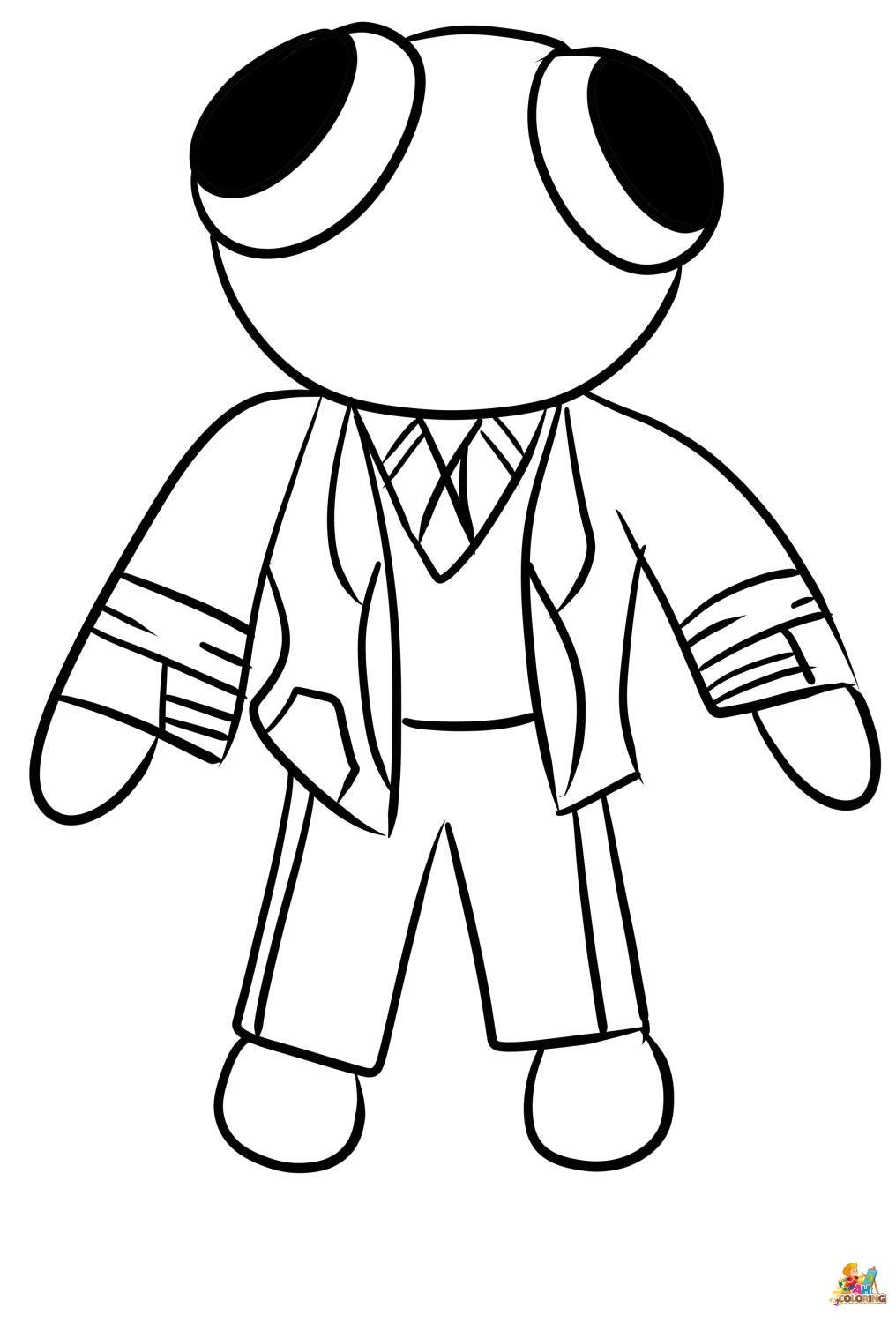 75 Roblox Rainbow Friends Coloring Pages Free Printable 75