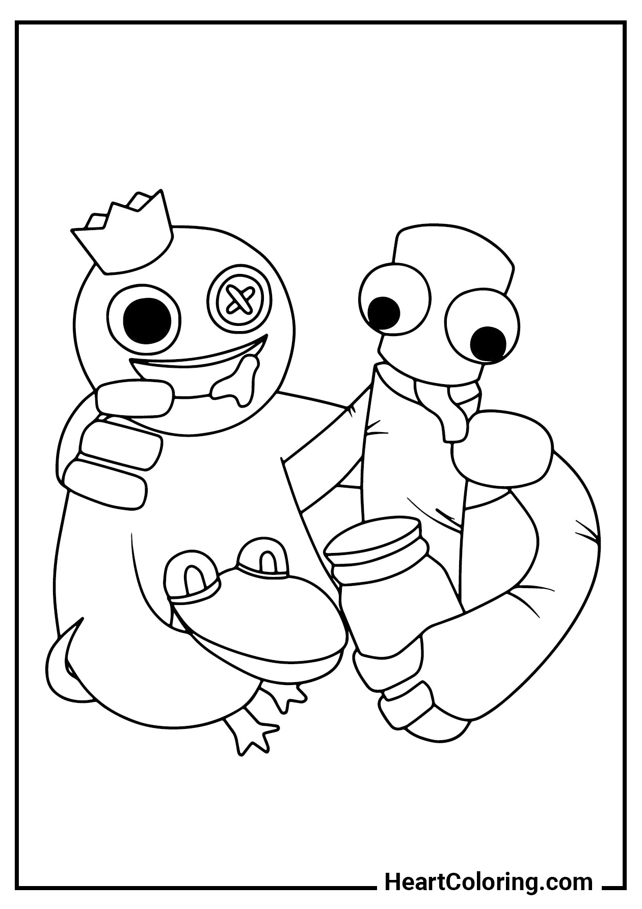 75 Roblox Rainbow Friends Coloring Pages Free Printable 79