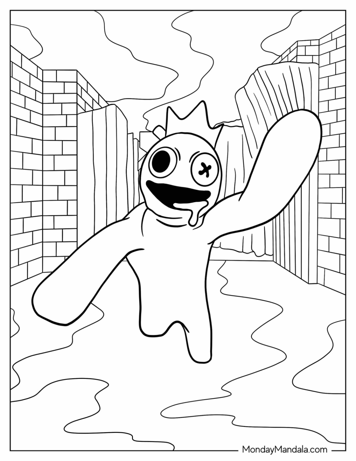 75 Roblox Rainbow Friends Coloring Pages Free Printable 89