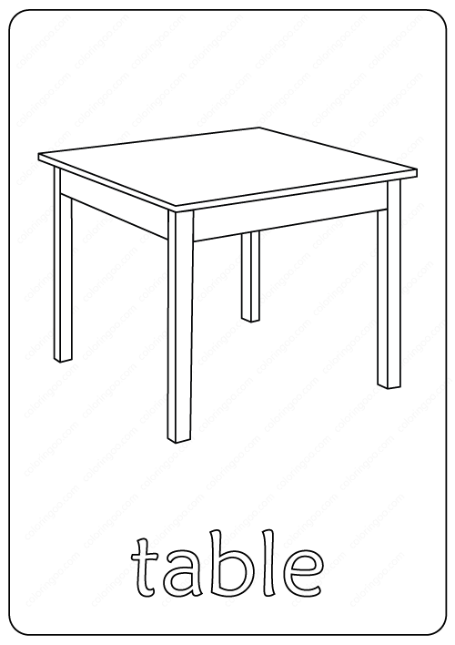 90+ Coloring Pages Table: Designs for Endless Fun 26