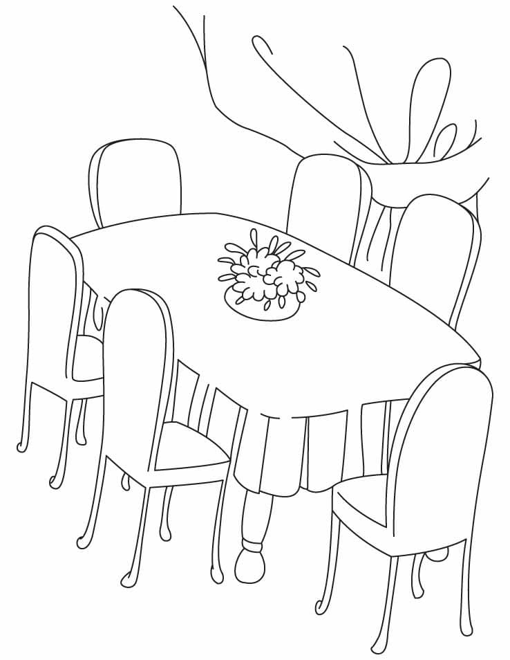 90+ Coloring Pages Table: Designs for Endless Fun 77