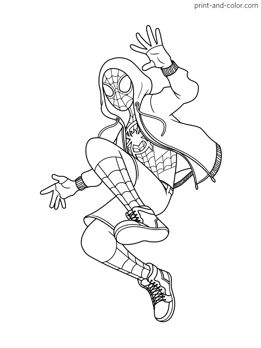 99+ Spider Man Halloween Coloring Pages 111
