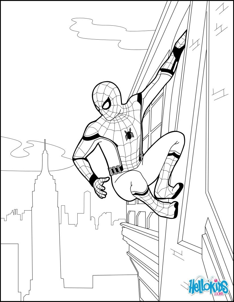 99+ Spider Man Halloween Coloring Pages 113
