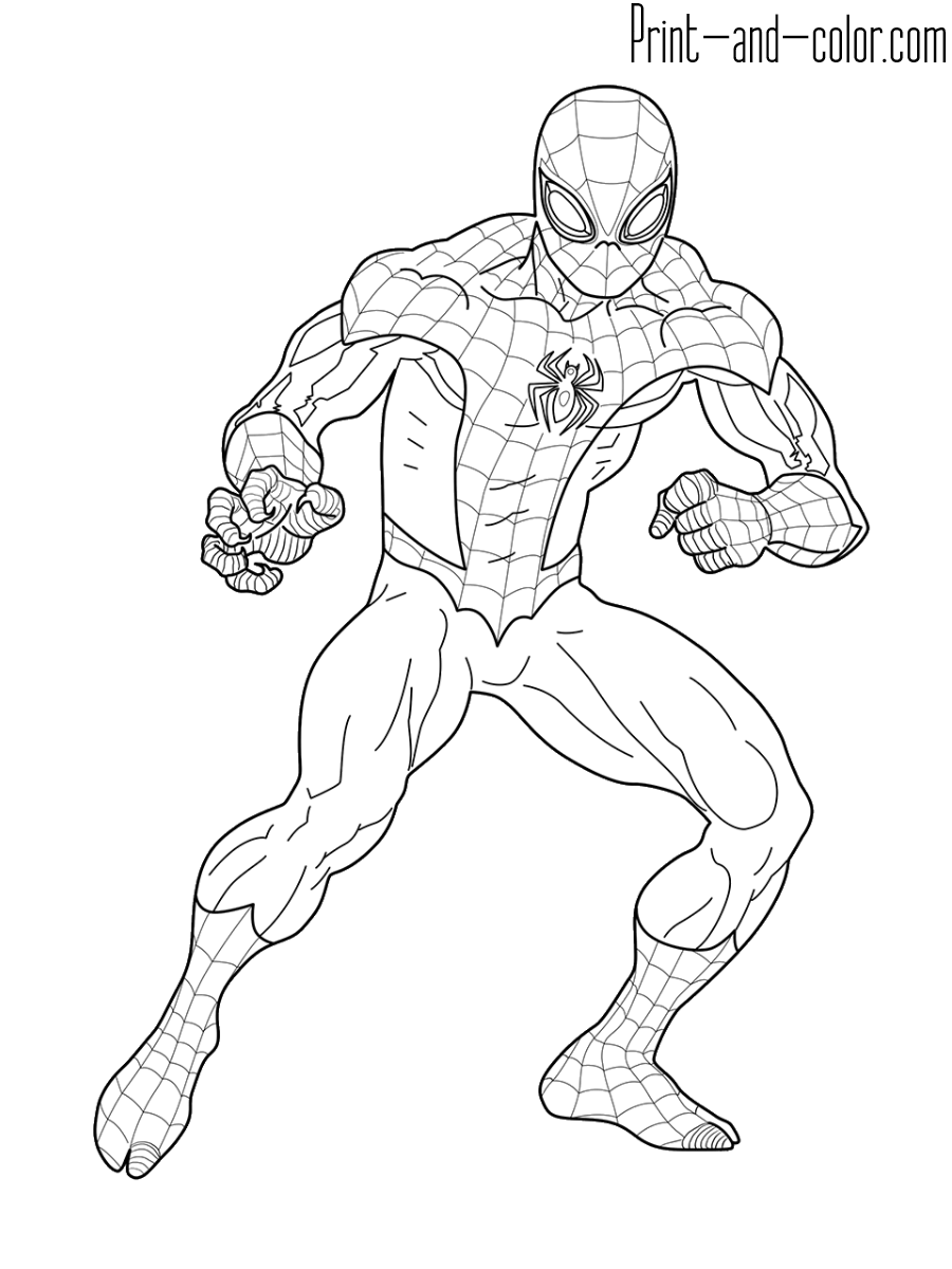 99+ Spider Man Halloween Coloring Pages 15