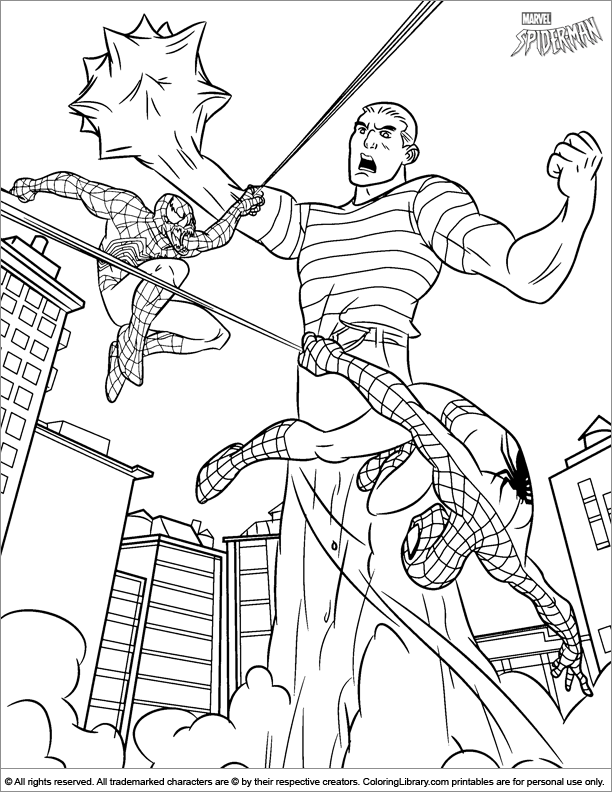 99+ Spider Man Halloween Coloring Pages 24