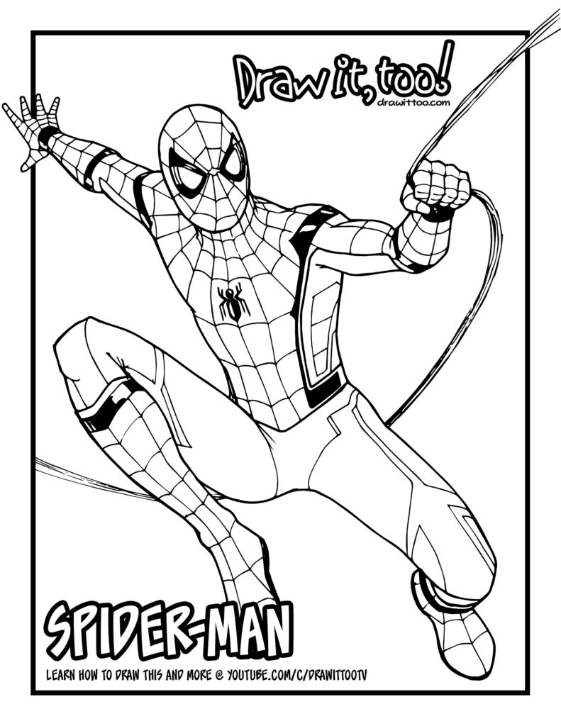 99+ Spider Man Halloween Coloring Pages 27